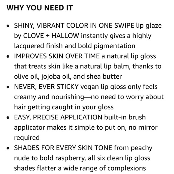 💯CLOVE + HALLOW Lip Glaze in Spicy color🌟 - Picture 9 of 14